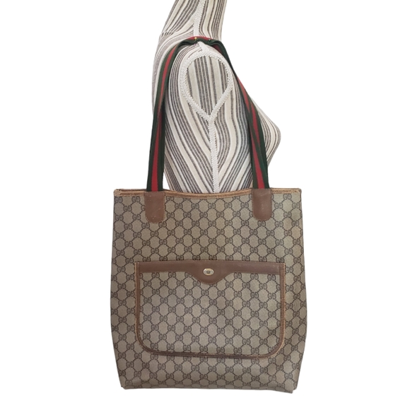 Gucci Handbags - Gucci GG Supreme Sherry Line Tote Bag Canvas